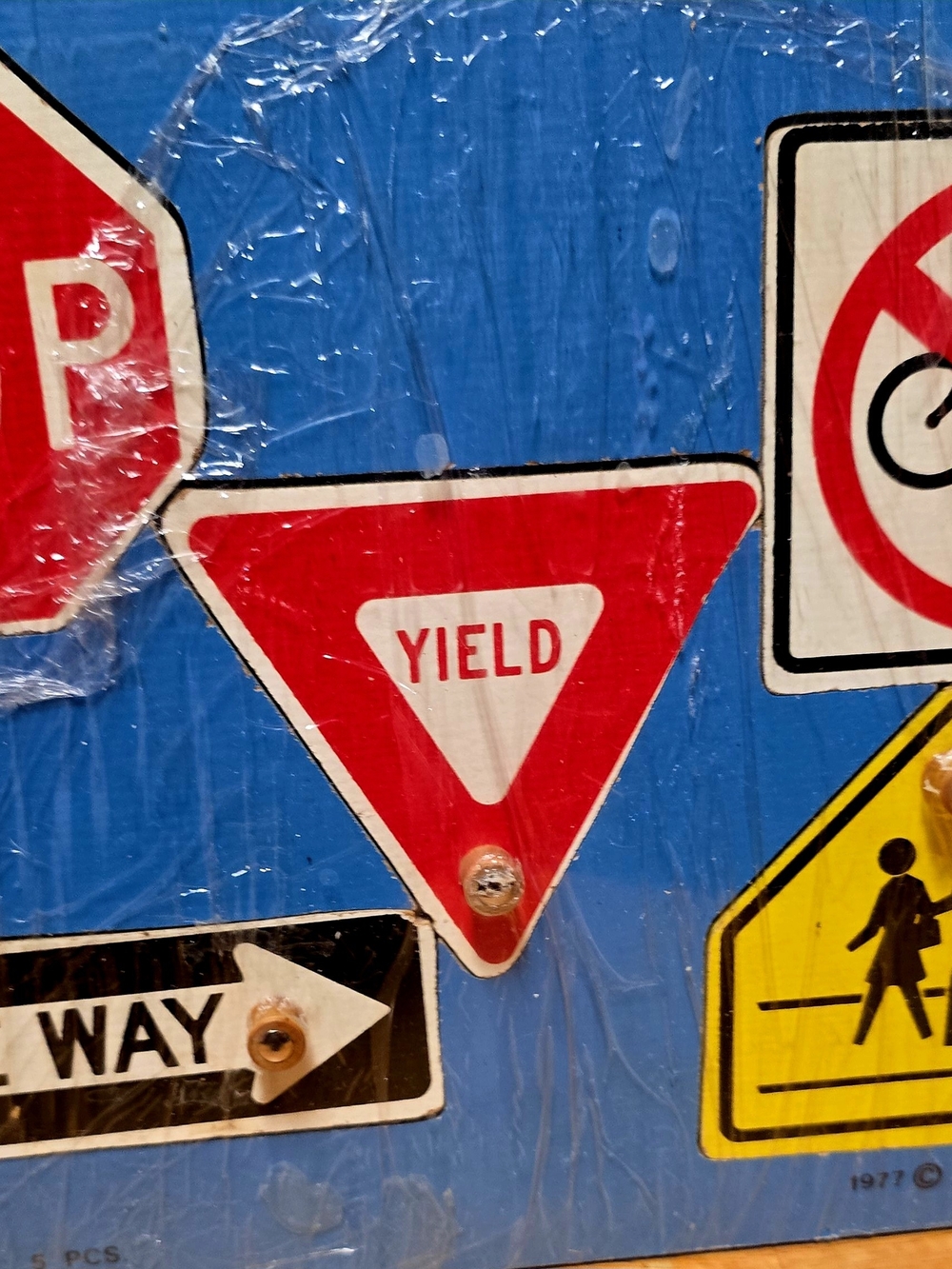 Red Yield Sign Wall Accent by